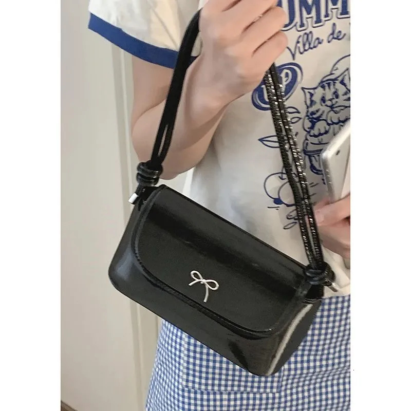 JIAERDI Harajuku Blue Underarm Bag Purse Women Girls Sweet Cute Leather Baguette Bags Female Vintage Y2k Messenger Bag Chic 250526