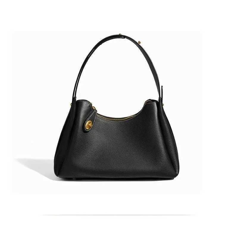 Head Layer Cowhide Armpit Bag New Fashionable Single Shoulder Crossbody Bag Niche High-End Genuine Leather Womens Bag Y250528
