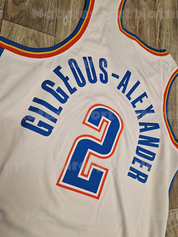 Custom Basketball Jersey 2 Shai Gilgeous-Alexander Luguentz Dort Ousmane Dieng Alex Ducas Adam Flagler Isaiah Hartenstein Chet Holmgren Dillon Jones M