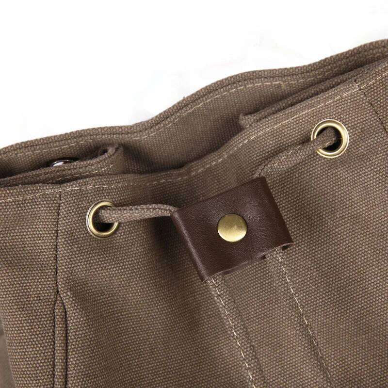 Women Canvas Backpack Female Vintage Pure Cotton Travel Fashion Drawstring Laptop School Bags Shoulder Bag For Teenage Girls