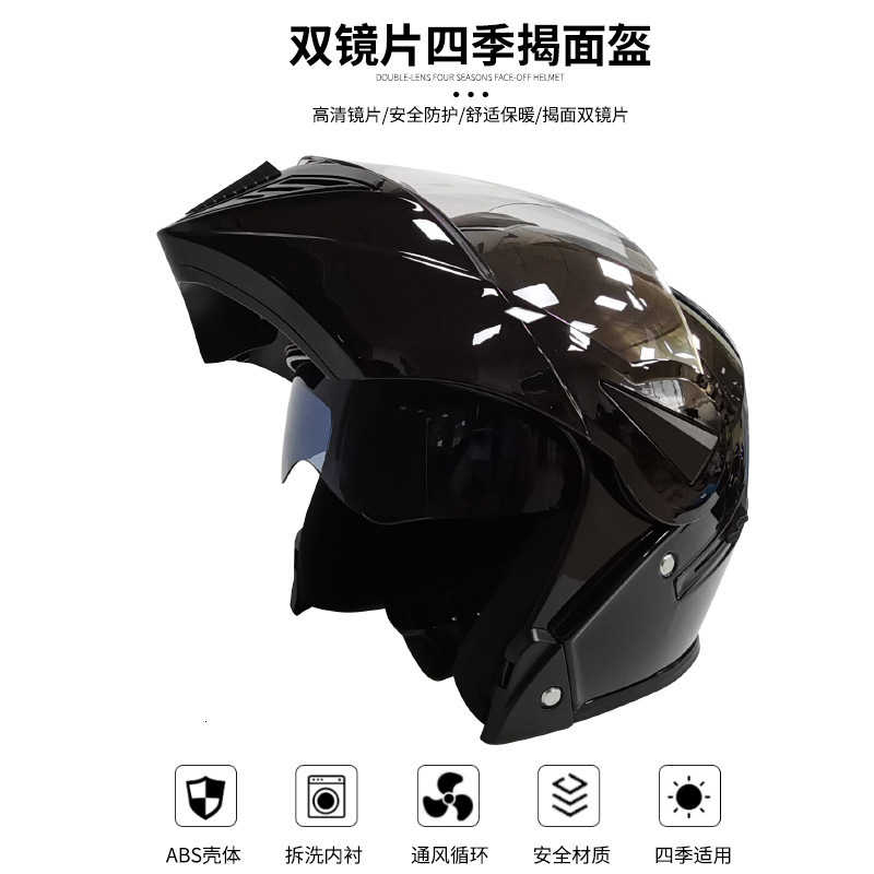 Bluetooth Motorcycle Full Face Helmet Men Women Safety Downhill Motocross Racing Modular Flip Up Helmet Casco Moto DOT Approved 250321