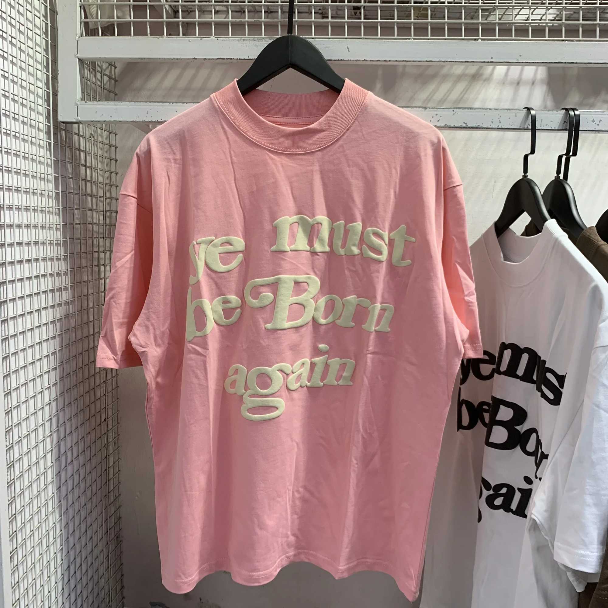 New Spring Summer Puff Ye Must Be Born Again Grn T-shirt Men Women CPFM T CPFM.XYZ Short Slve Tops X250528