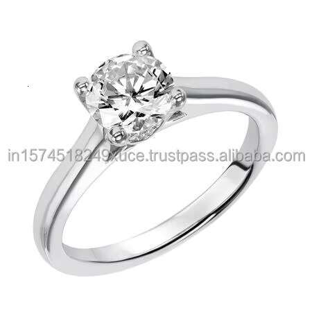 Classic Square 1Ct Moissanite VVs1 Ring 925 Sterling Silver Stainless Steel Band Fashionable Silver Gold Wedding Engagement Ring