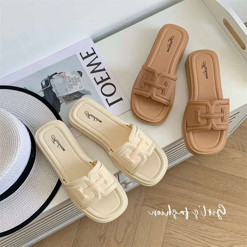 Free shipping 2025 new Slippers designer sandals womans casual ladies sliders Platform slipsole slippers woman outdoor Shoes