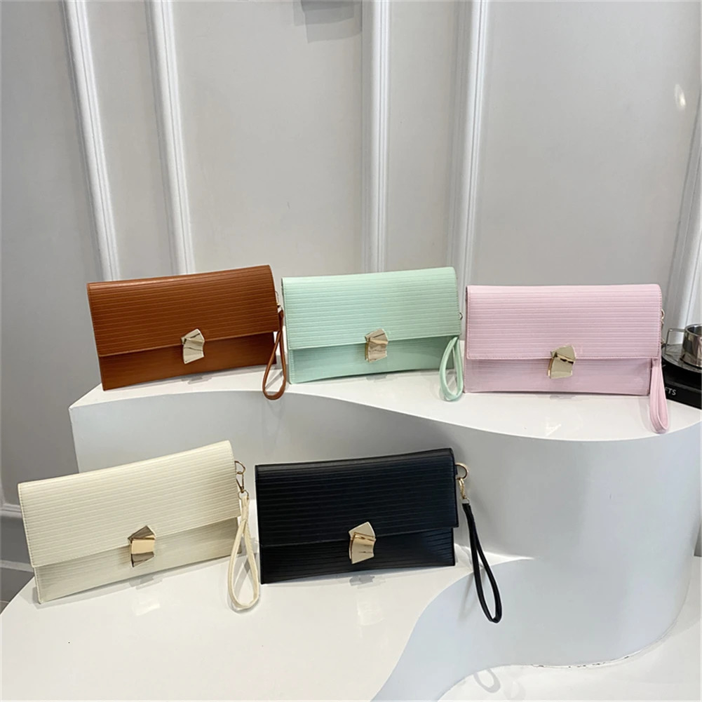 Wristlet Purse Cute Envelope Clutch Bag Summer Clutch Wallet PU Leather Makeup Pouch Fashion Phone Pocket for Women 250526