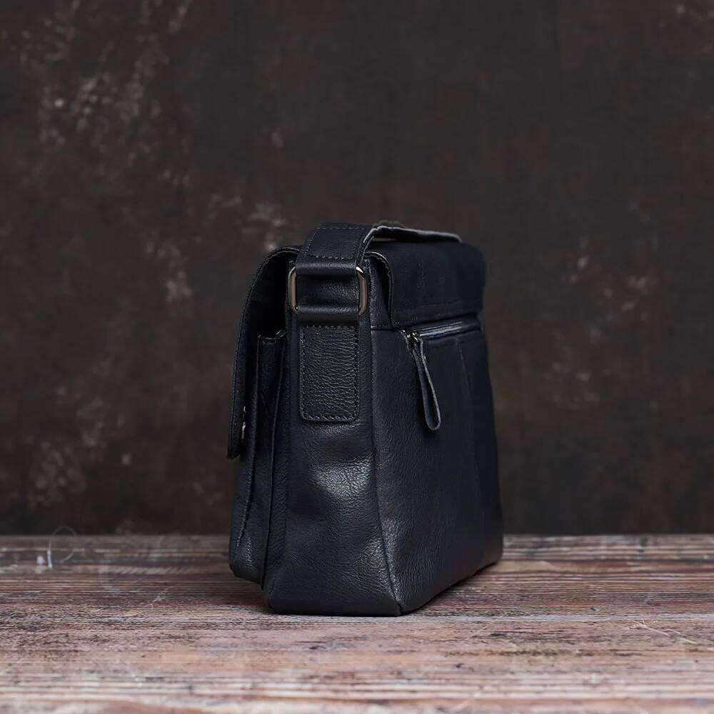 NUPUGOO Casual Men Shoulder Bag Genuine Original Messenger Classic Crossbody Bags High Quality Leather For 9.7 Inch Ipad