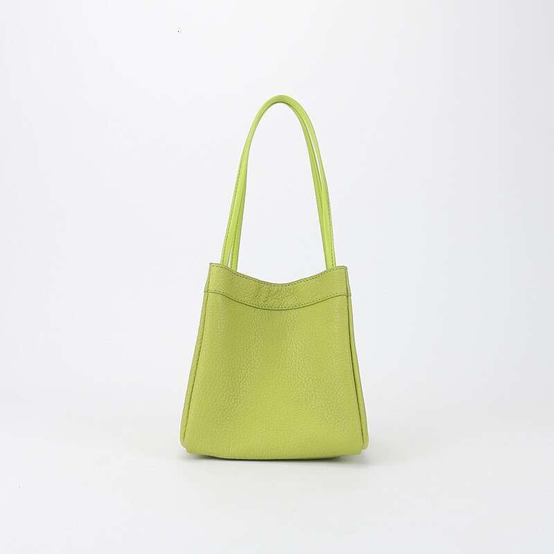 2023 New Small Square Goat Simple Fashion Versatile Handbag Genuine Leather Women's Bag