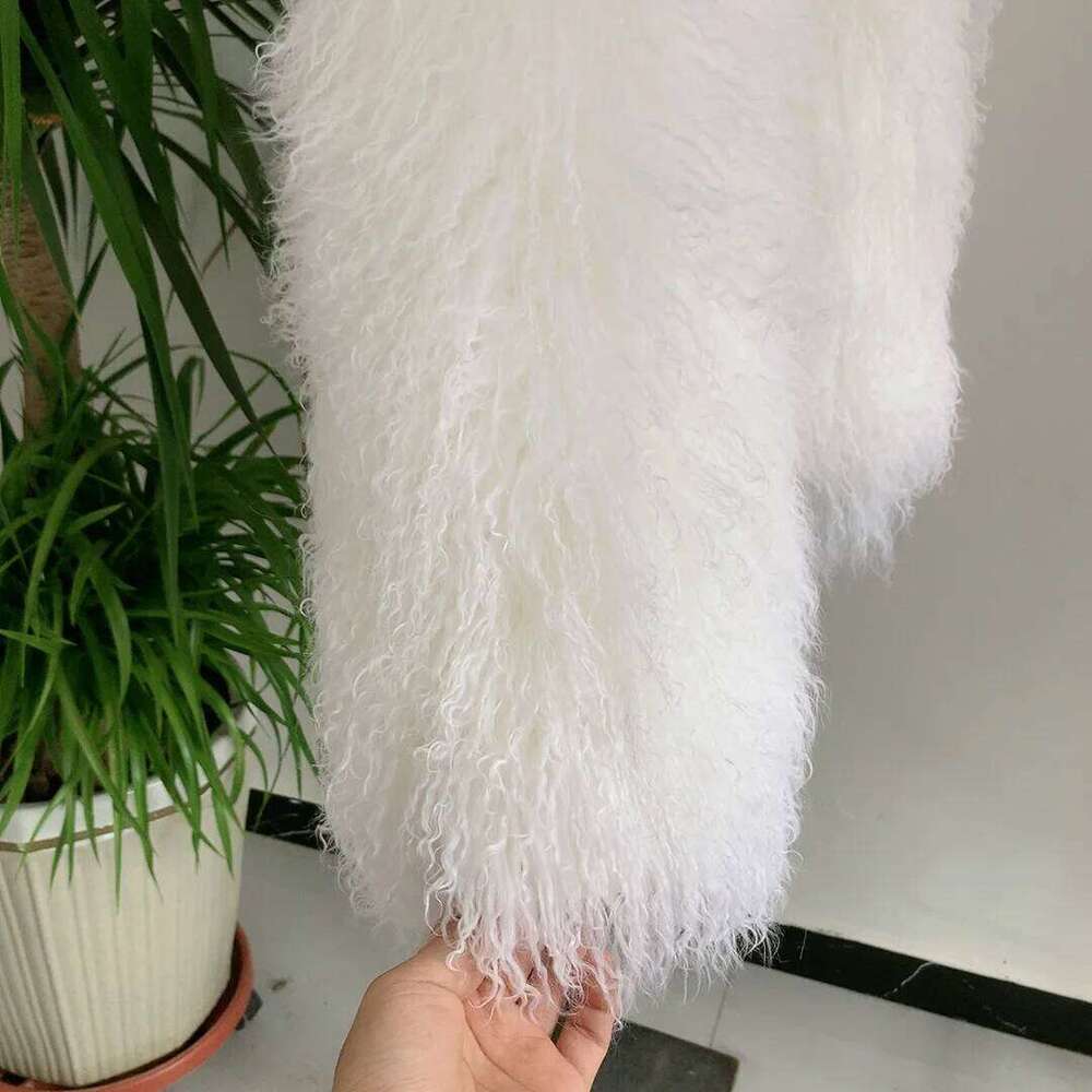 wool new winter autumn fashion elegant fur women's real Mongolian sheepskin coat fluffy