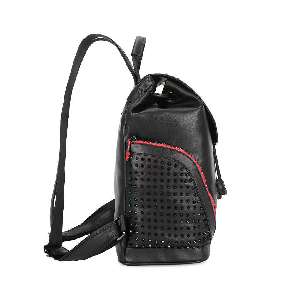 Fashion Spring New Large Capacity Soft Leather Studded Bag Casual Versatile Backpack