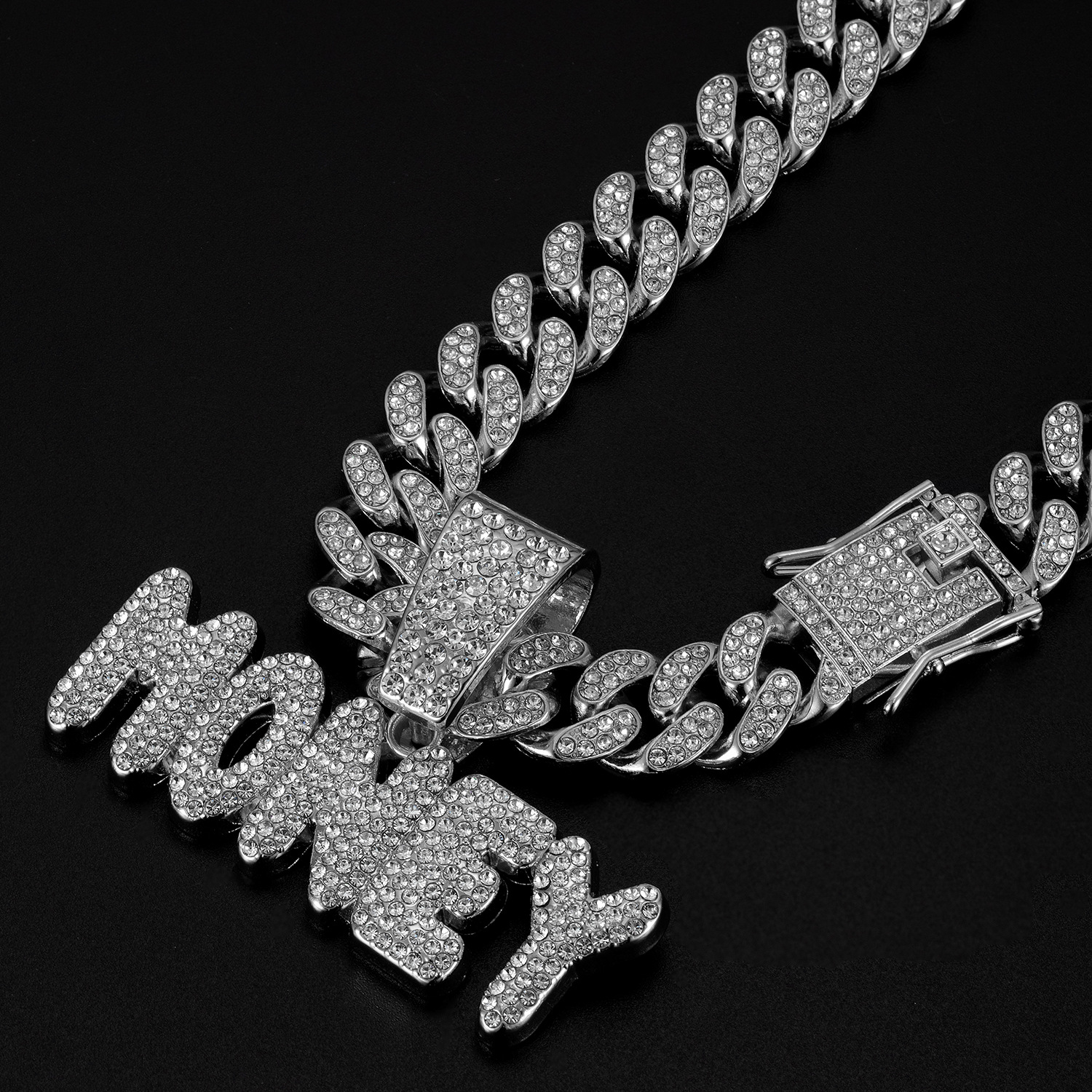 Stylish Lettering Cuban Neckwear Precision-Made Jewelry Ideal for Everyday Wear