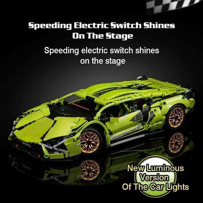 New 1280PCS Technical RC Building Blocks Racing Car Electric Remote Control Car Motor Vehicle Model Bricks Puzzle Toy Adult Gift Z250528