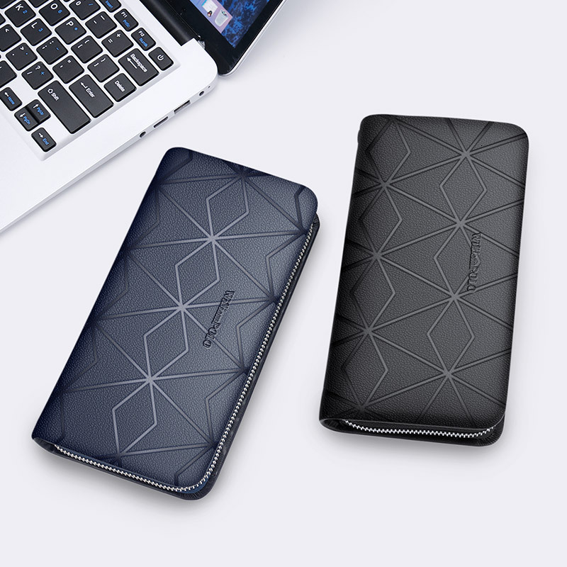Free Shipping Designer Leather Bag Men's High-end Long Style Business Wallet Multi Slot Fashionable Casual Handbag Card Bag ID Bag