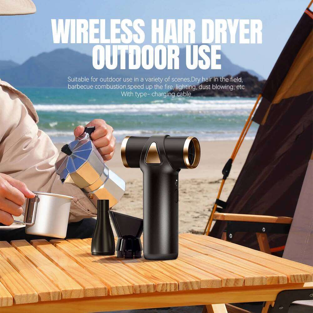 Cordless Multifunctional Hair Dryers Rechargeable Portable Travel Hairdryer Wireless Blowers Outdoor Use Iate Air Beds Tents