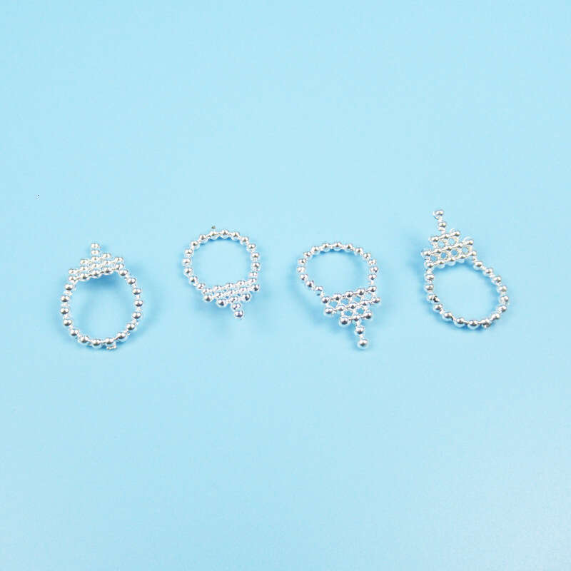 Silver Bead Necklace Electroplated Accessories Toys Suitable for 23- 45cm Dolls 500g