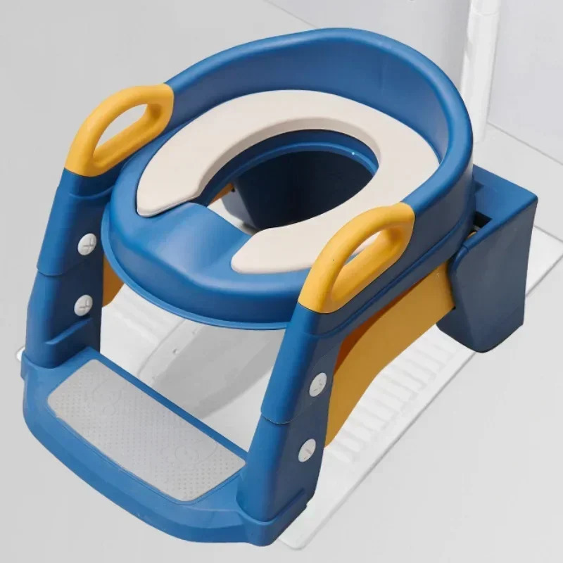 Stepped Childrens Toilet Foldable Storage Foot Stool Multifunctional Boy Girl Baby Training Kids WC with Ladder 250527