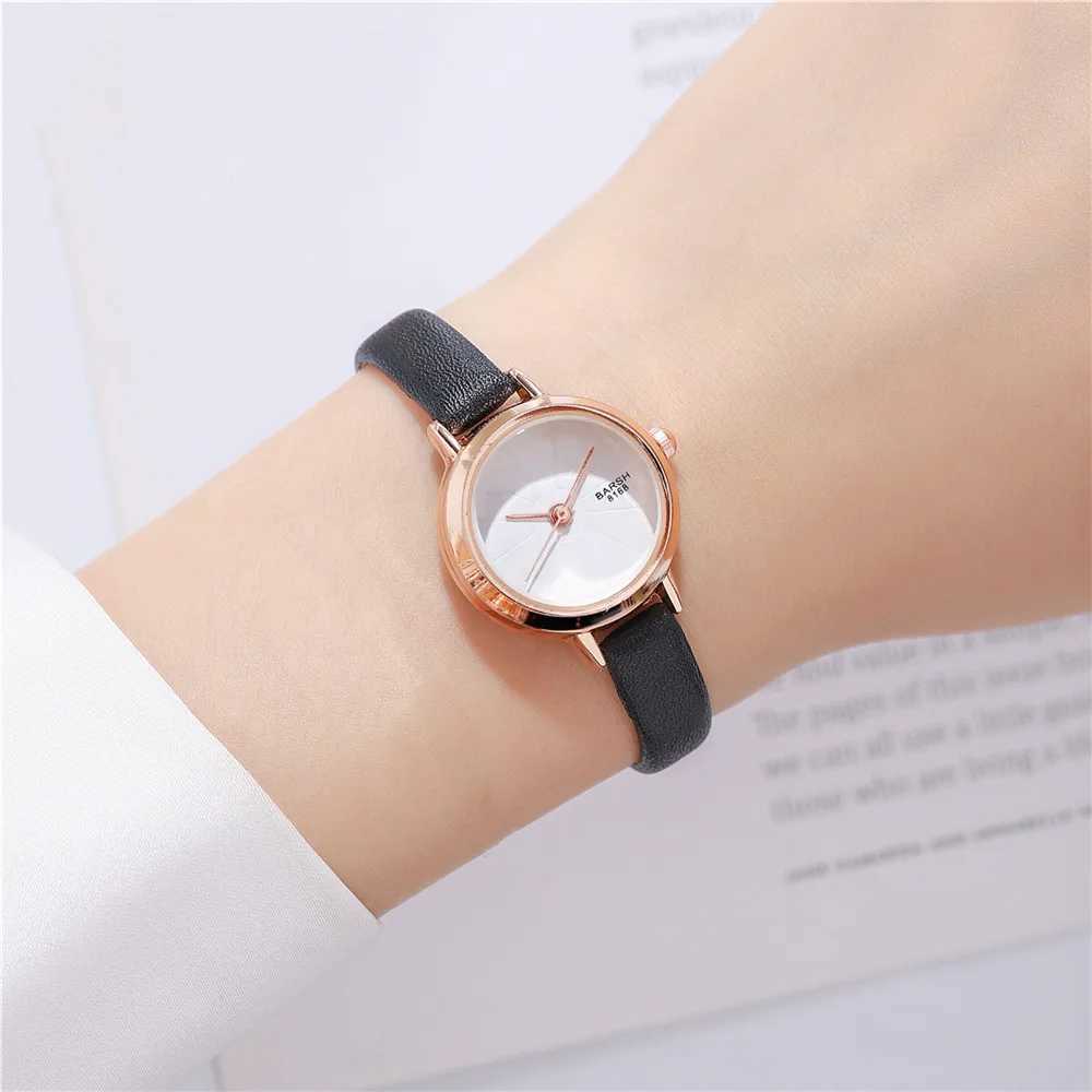 fashion slim leather lady quartz casual watch XJ250527