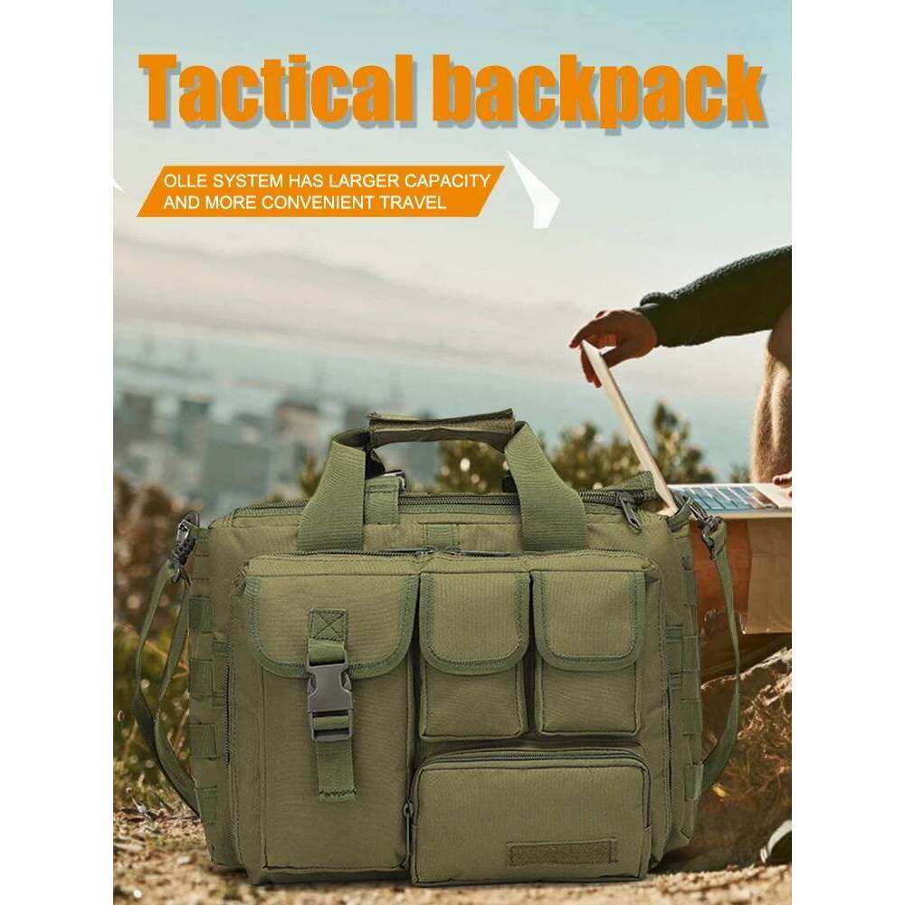 Shoulder Bag Mult-Pockets Military Sling Backpack Multi-Functional MOLLE For Hunting Climbing Cycling