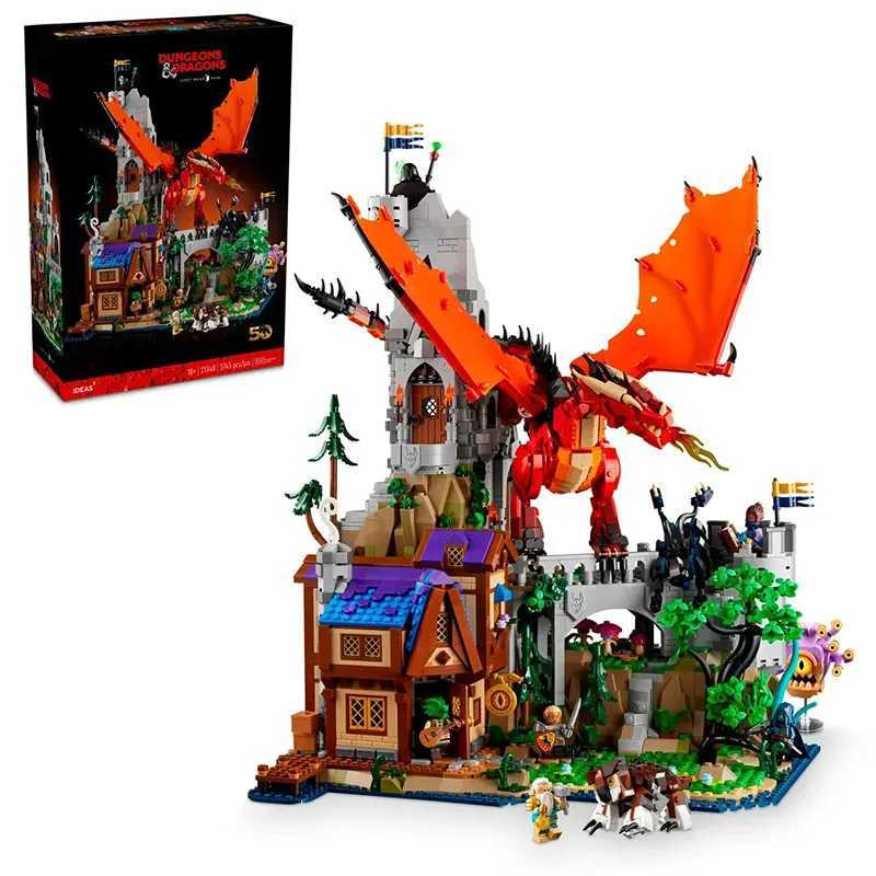 Kalein 3745pcs Dungeons Dragons Red Dragon21348 Model Building Block Set Assembled Toy Childrens Birthday Gift Z250528