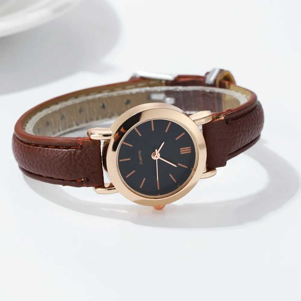 Womens Watch Fashion Small Arabic Quartz Watches Leather Band WristwatchesXJ250527