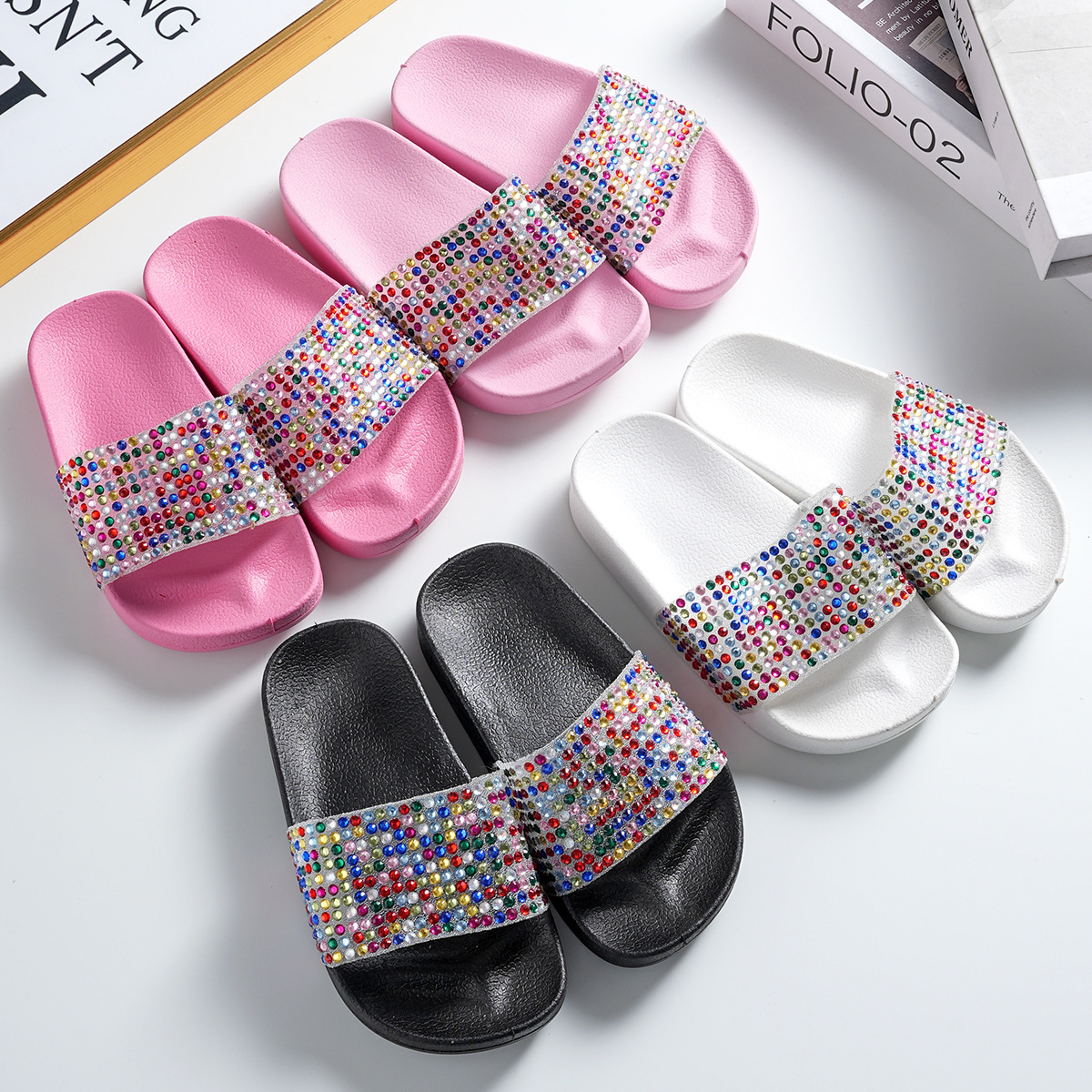 Girl Slippers Trendy Style Kids Designer High Quality Beach Shoes Littlesprouts Slippers Fashion Children Casual Youth Slippers Size US7.5C-US3Y C0689