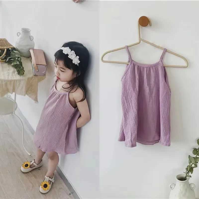 Summer Cotton Baby Girl Dress Sleeveless Beach Sundress for 0-4Years Comfortable Girls Fashion Outfit Infant Clothing X250528