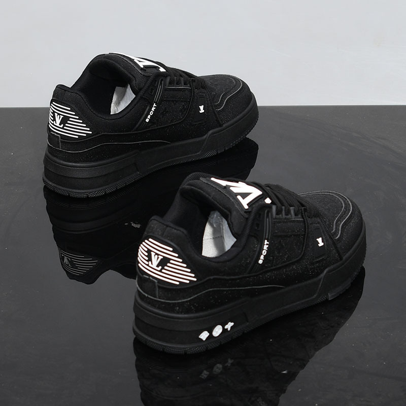 Hot Selling Men Women Fashion Casual Shoes New Breathable Athleisure Comfortable Shoes Trendy Versatile height increase Shoes Black Pink size 35-44 Fr