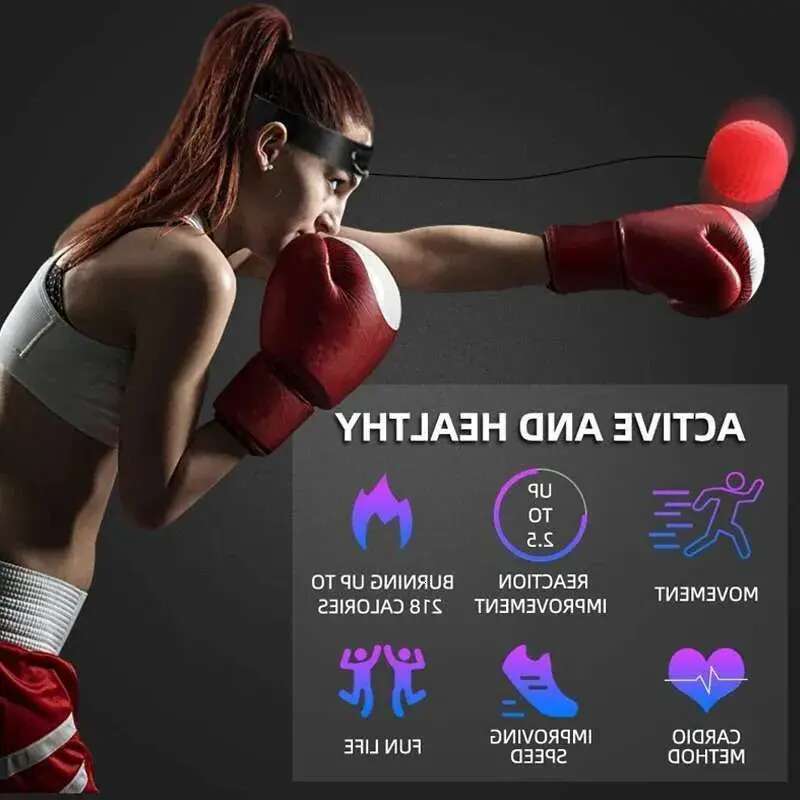 Punching Head-mounted Fighting Speed Sanda Training Reflex Ball Home Fiess Exercise Bo Equipment Accessories