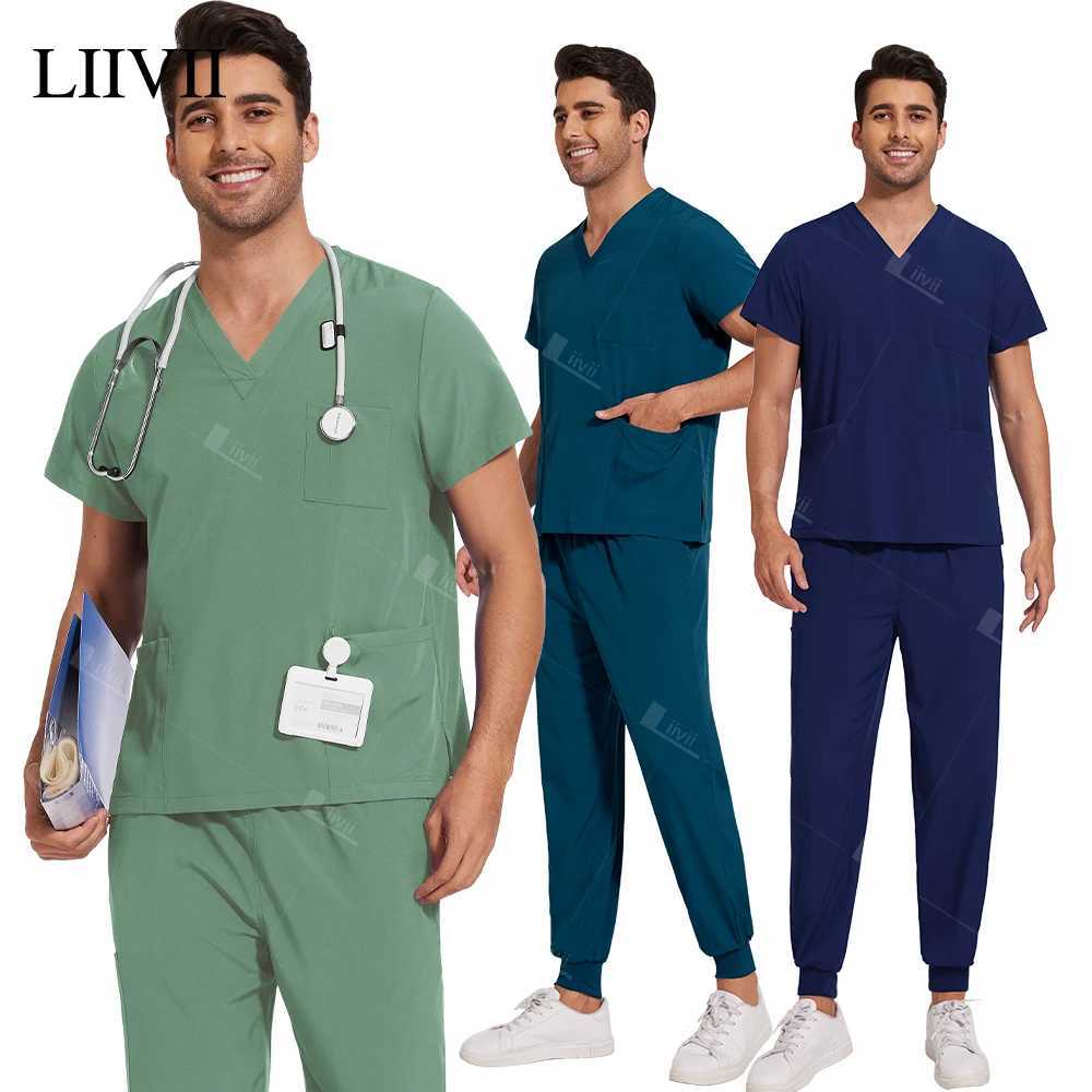 Doctor Nurse Surgical Workwear Medical Scrubs Uniforms Women Men Jogger Set Hospital Accessories Operating Room Price X250528