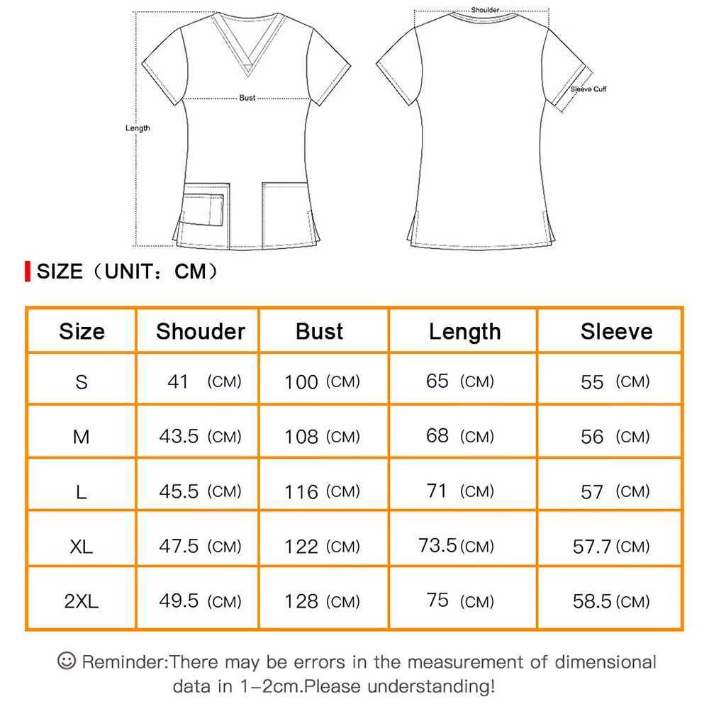 Unisex Scrub Tops V-neck Surgical Uniform Long Slved Surgery Clothes Overalls Pet Grooming Nursing Uniform Dentistry Work Coat X2505281