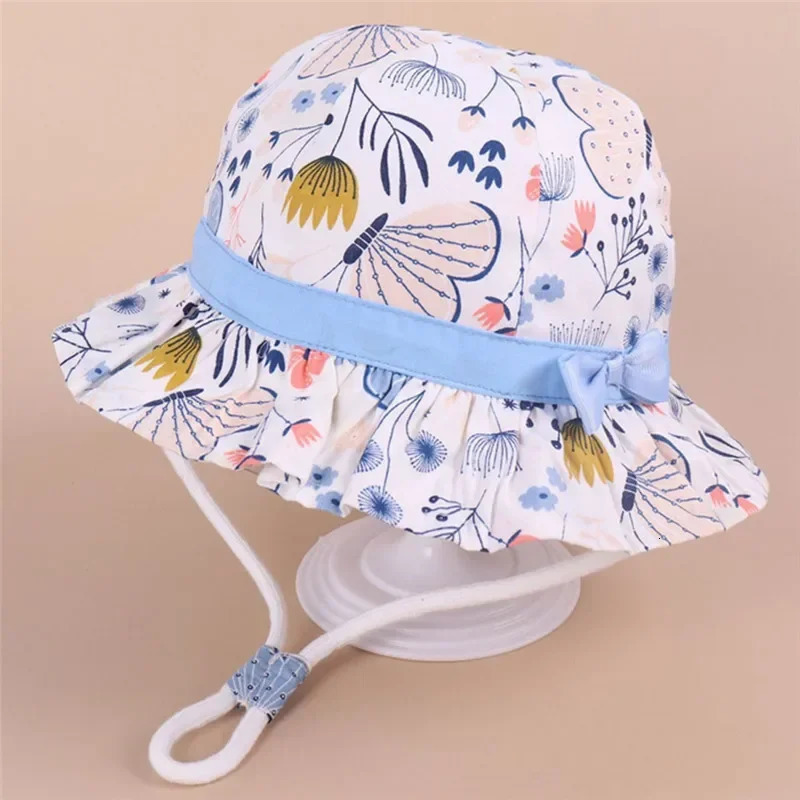 Panama Summer Baby Girls Hat Beach Sun Cap Travel Boys Fisherman Cap Outdoor Children Bucket Hats Cotton Toddler Baby Hats 250528