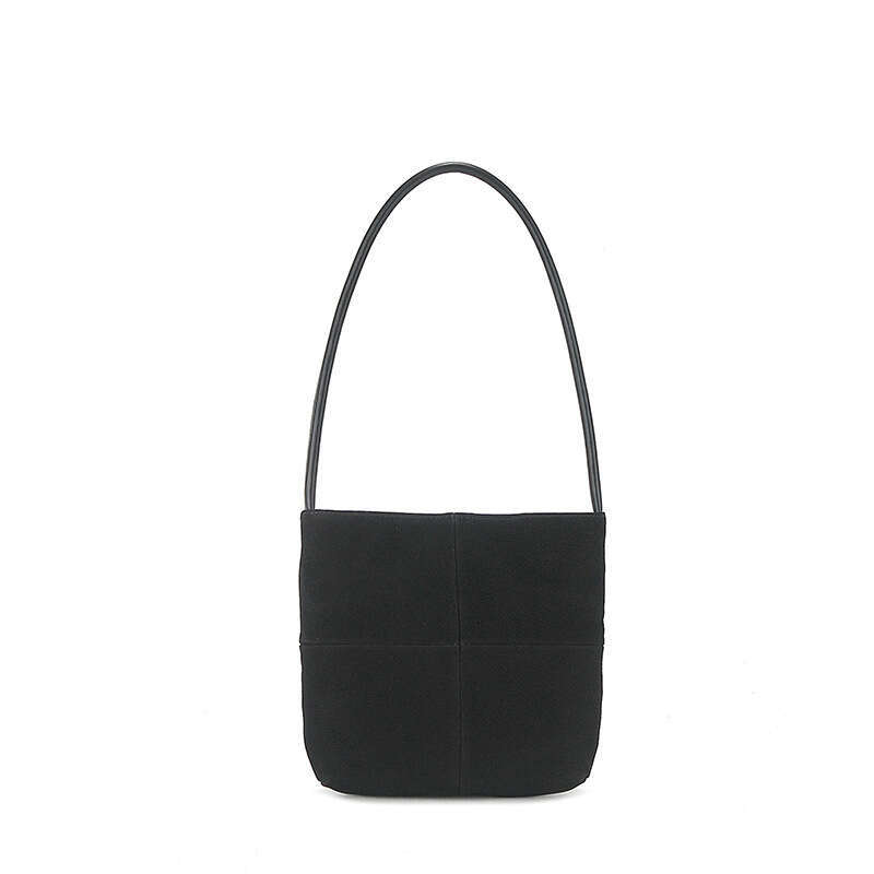 2024 Autumn Winter New Genuine Leather Handbag Niche High-end High Silk Matte Underarm Shoulder Bag