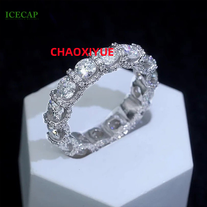 Mens Luxury Moissanite Jewelry Diamond Ring S925 Sterling Silver VVS1 Moissanite Ring With GRA Certificate