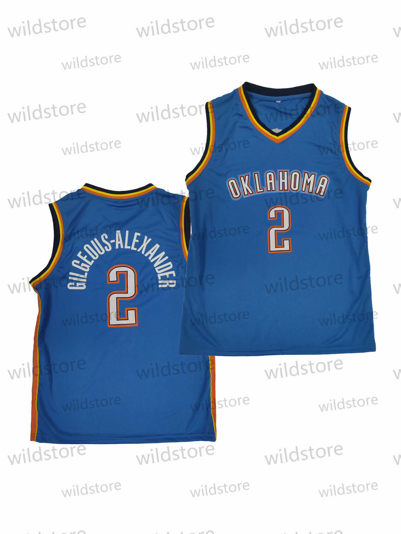 2 Shai Gilgeous 2025 Basketball Jerseys Holmgren Wiggins Williams Dort Caruso Hartenstein Custom Jersey Sweatshirt - Embroidered