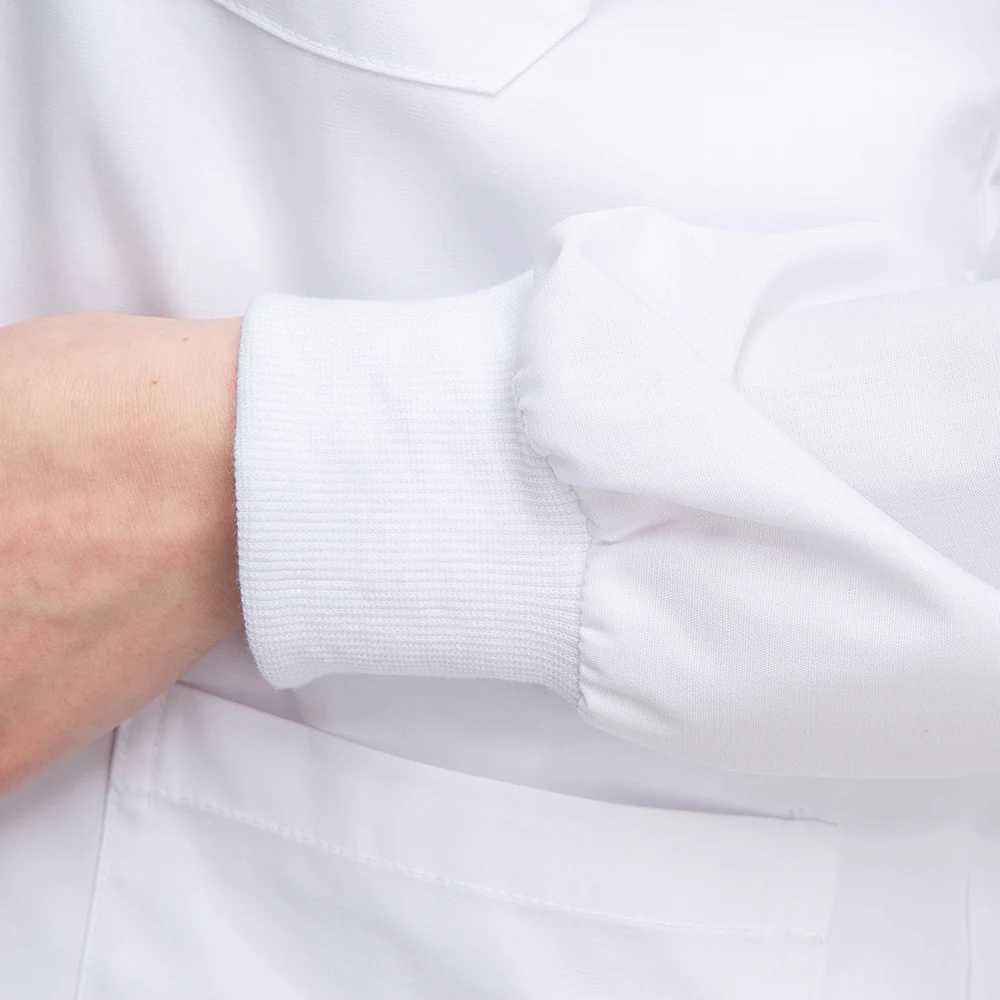 Unisex Scrub Tops V-neck Surgical Uniform Long Slved Surgery Clothes Overalls Pet Grooming Nursing Uniform Dentistry Work Coat X2505281
