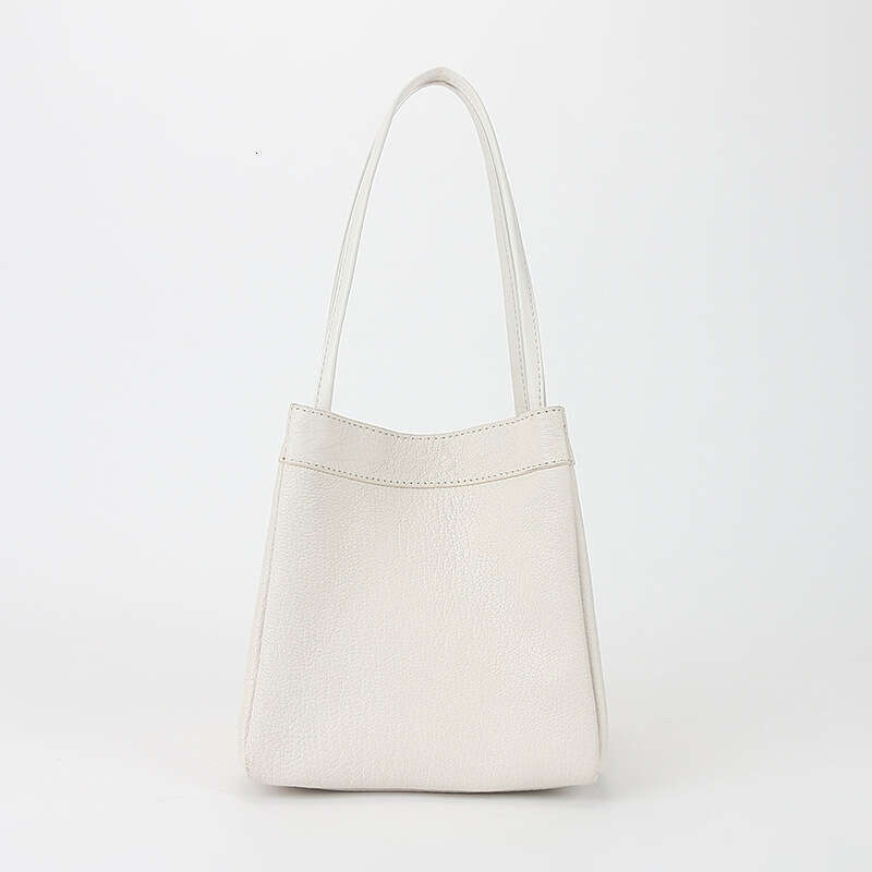 2024 New Small Square Goat Simple Fashion Versatile Handbag Genuine Leather Women's Bag