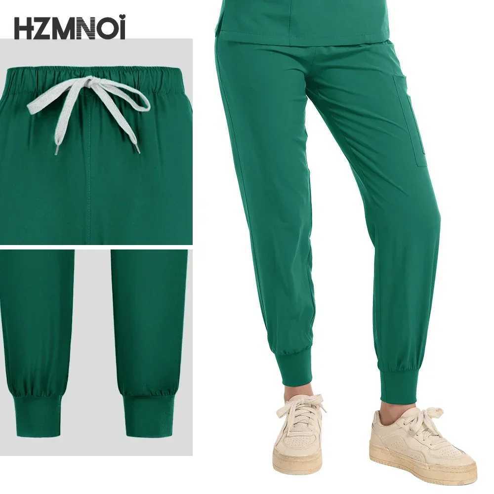 New Scrubs Set Medical Uniforms Stretch Scrub Tops With Pocket Pants Nurse Uniform Doctor Surgery Overalls Beauty Sn Workwear X2505287