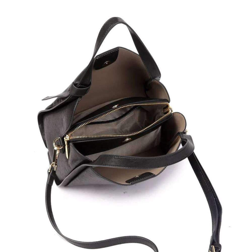 Genuine Leather shoulder crossbody black bucket bags designer ladies brown bag for women