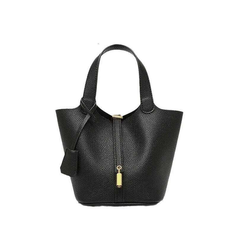 Free Shopping Lychee Patterned Bucket Women's Hand-Held Bag, Vegetable Basket Bag