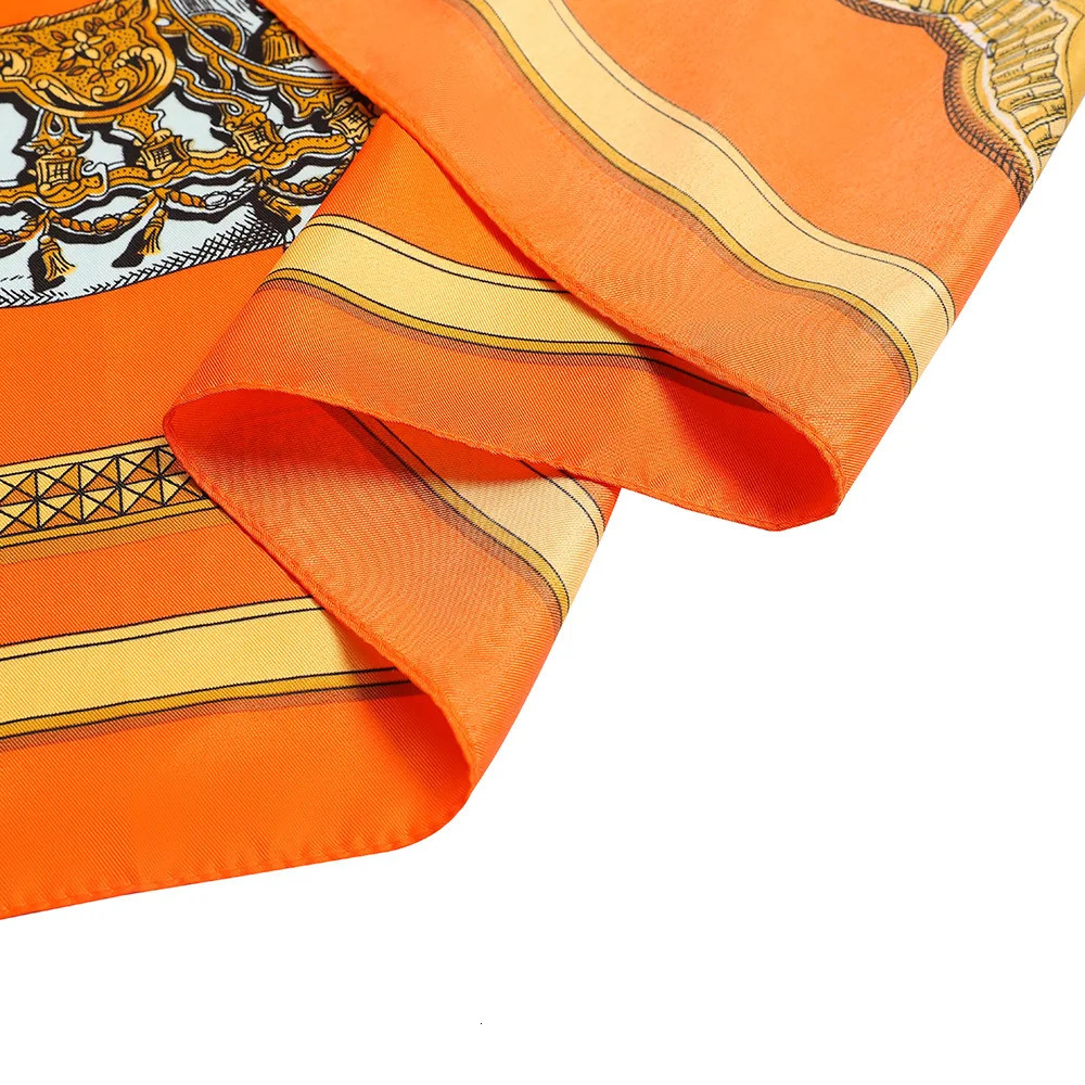 130cm War-horse Square Scarf Women Twill Silk Scarf Fashion Shawl Bandana Kerchief Scarves For Ladies 250527