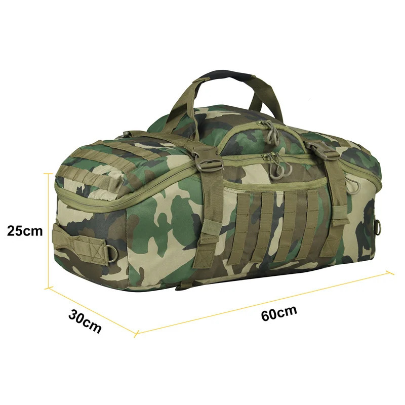 35L 50L 80L Outdoor Mountaineering Bag Molle Tactical Backpack Large Duffel Bag Hiking Camping Travel Bags 250522