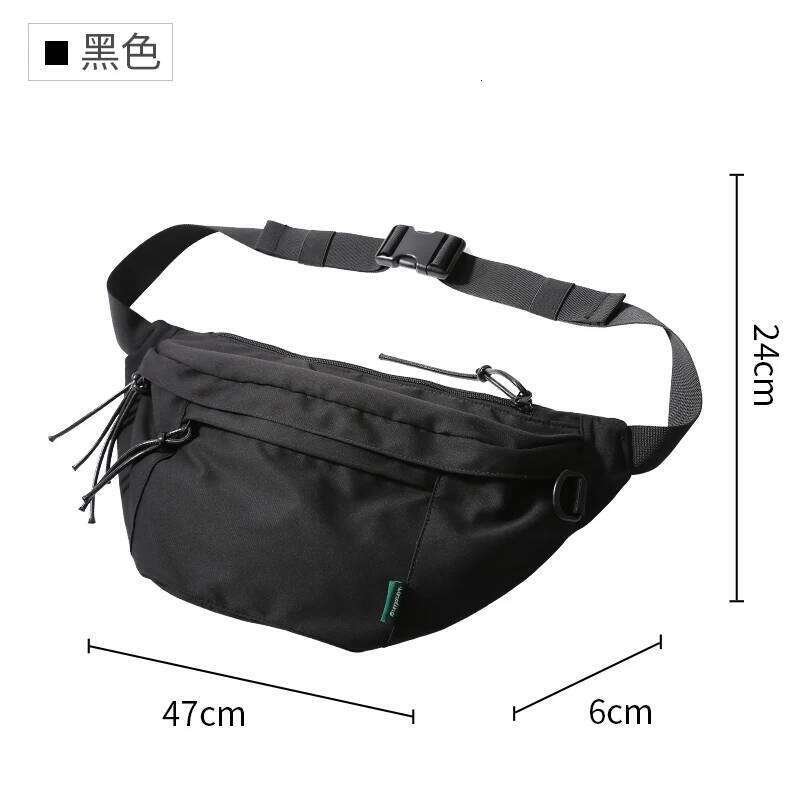 Mesh Design Fashion Men Chest 9.7inch Ipad Waterproof Breathable Multilayer Oxford Sports Cycling Short Trip Waist Bag