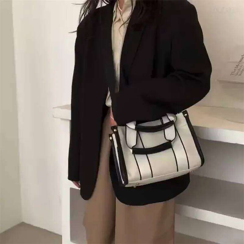 New Fashion Women's Canvas Large Capacity Casual Tote Handbag Designer Shoulder For Ladies High Quality Crossbody Bag