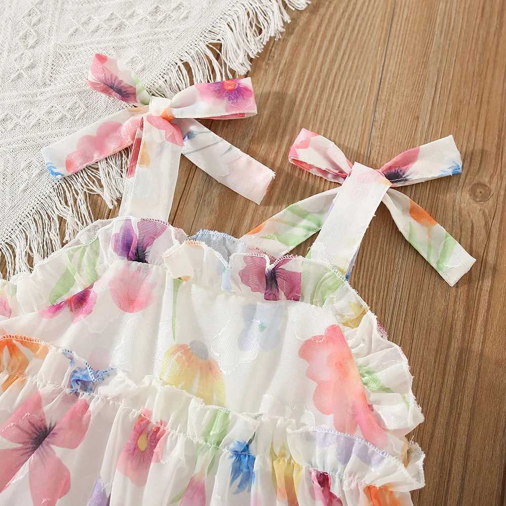 Girls Childrens Clothing Summer New Suspender Floral Skirt Sweet And Cute Style Butterfly Bow Princess Skirt For Baby Girls X250528