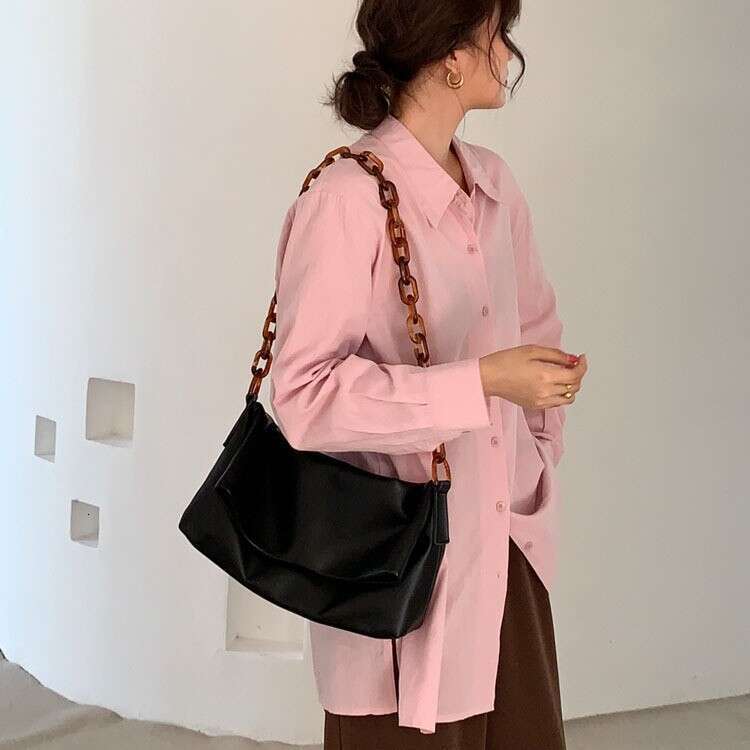 New Stylish Acrylic Single-Shoulder Underarm Soft Bag - INS Trendy Crossbody Handbag for Women Autumn/Winter