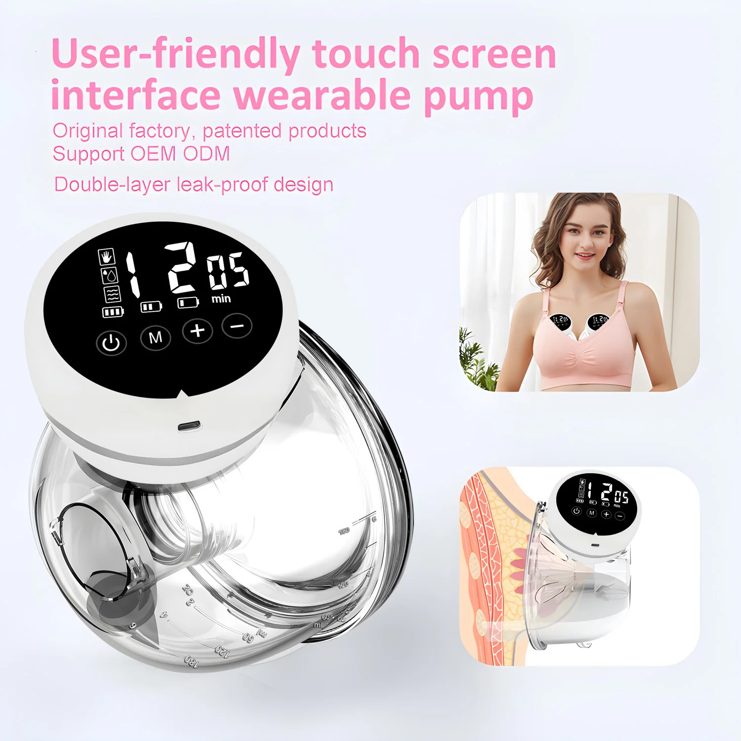 Electric Breast Pumps Portable Hands Free Wearable Pump Comfort Milk Extractor Collector 250528
