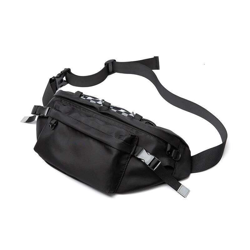 Mesh Design Fashion Men Chest 9.7inch Ipad Waterproof Breathable Multilayer Oxford Sports Cycling Short Trip Waist Bag