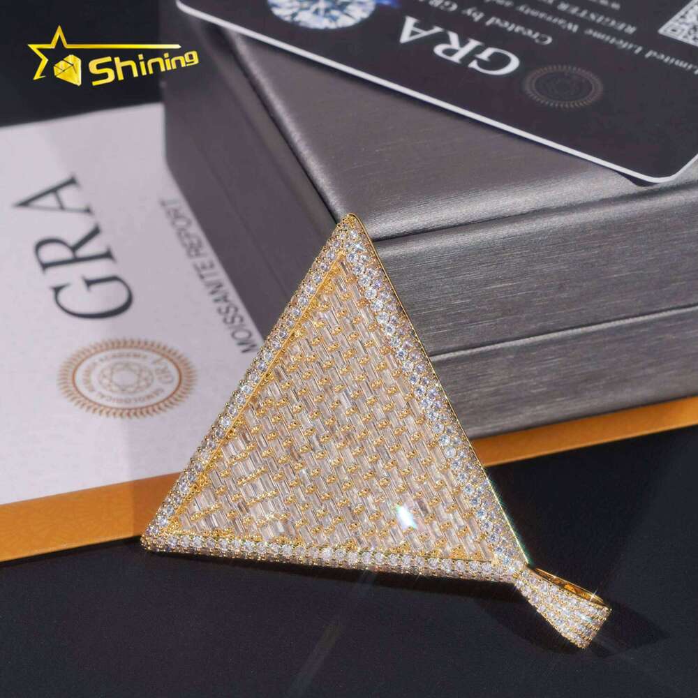 Custom Pass Tester Sterling Sier Gold Plated VVS Moissanite Dia Hip Hop Iced Out Pendant