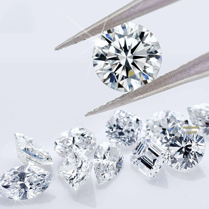 Screwback earring 3mm-13mm piercing jewelry 4 prongs set CVD HPHT lab grown stud in VVS1 radiant