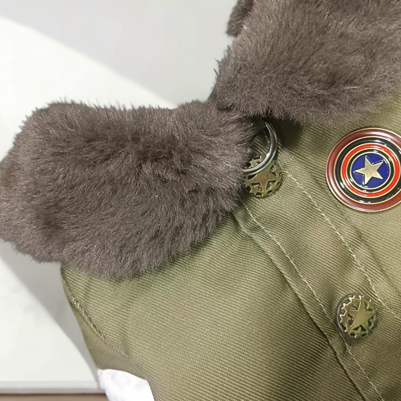 Pet clothing, military coat, two legged coat