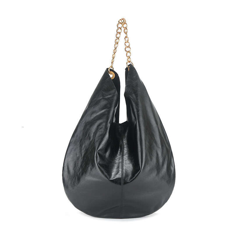 Capacity Matte Casual Commuter Tote Autumn Winter New Genuine Leather Women's Niche Bucket Single Shoulder Large Bag